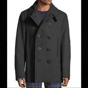 Burberry Double-Breasted Claythorpe Wool Peacoat